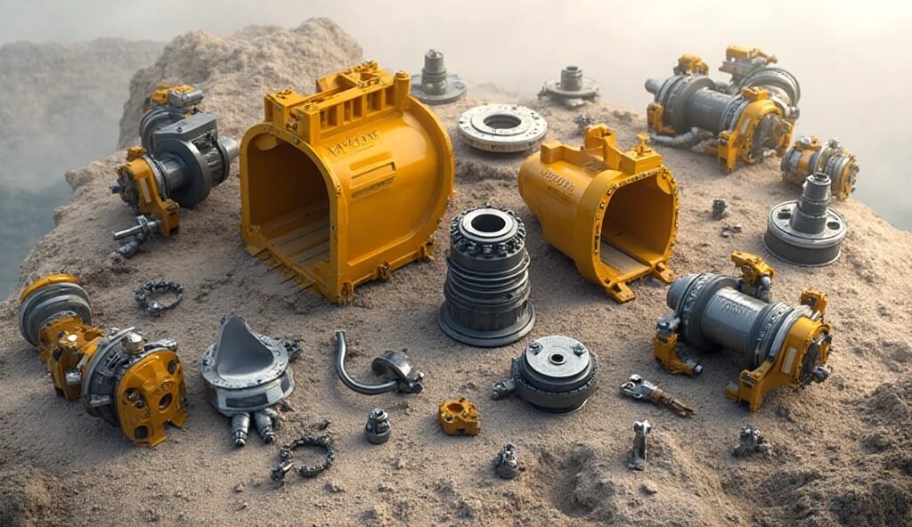 XCMG Excavator Bucket Parts: Teeth, Adapters, Pins & Links